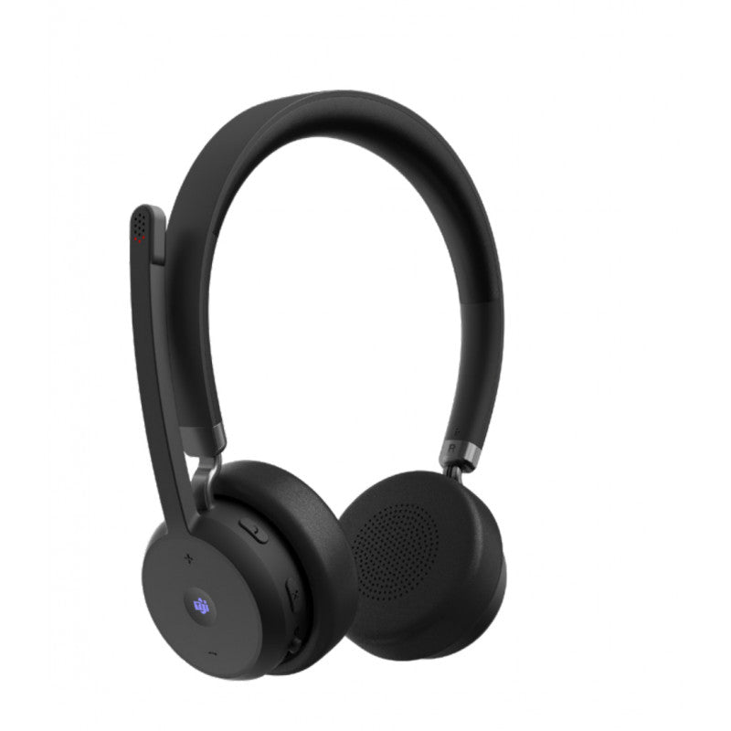 Lenovo Wireless VoIP Headset - Microsoft Teams Certification - Stereo - Wireless - Bluetooth - Over-the-head, On-ear - Binaural - Supra-aural