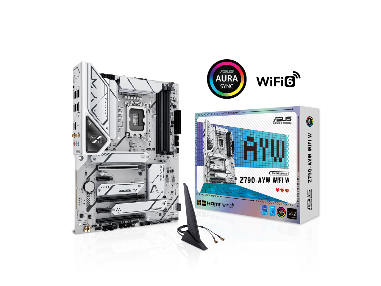 ASUS Z790-AYW WIFI W Intel Z790 (LGA 1700) ATX motherboard with PCIe 4.0, 3x M.2