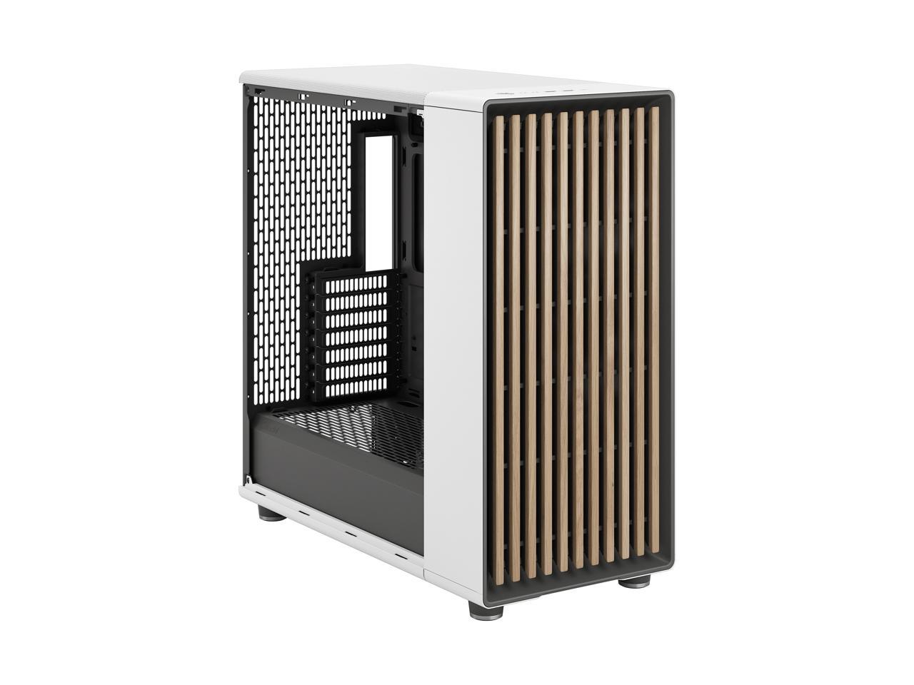 Fractal Design North XL ATX mATX Mid Tower PC Case - Chalk White Chassis with FD-C-NOR1X-03