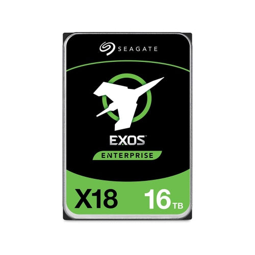 Seagate Exos X18 16TB Enterprise HDD - CMR 3.5 Inch Hyperscale SATA 6Gb/s, 7200 RPM, 512e and 4Kn FastFormat, Low Latency with Enhanced Caching (ST16000NM000J)