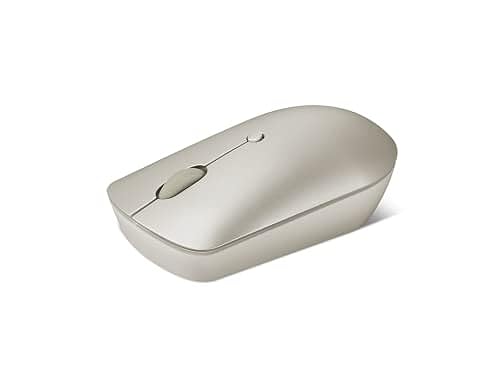 Lenovo 540 Wireless Computer Mouse for PC, Laptop, Computer with Windows or Chrome OS - 2.4 GHz USB-C Wireless Pairing Receiver - Compact Size - 18-Months Battery Life - Ambidextrous -Sand
