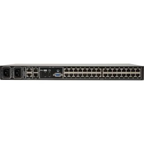 TRIPP LITE 32-Port Cat5 KVM Over IP Switch 1 Local 2 Remote 16 USB Dongles, Black (B072-032-IP2-K)