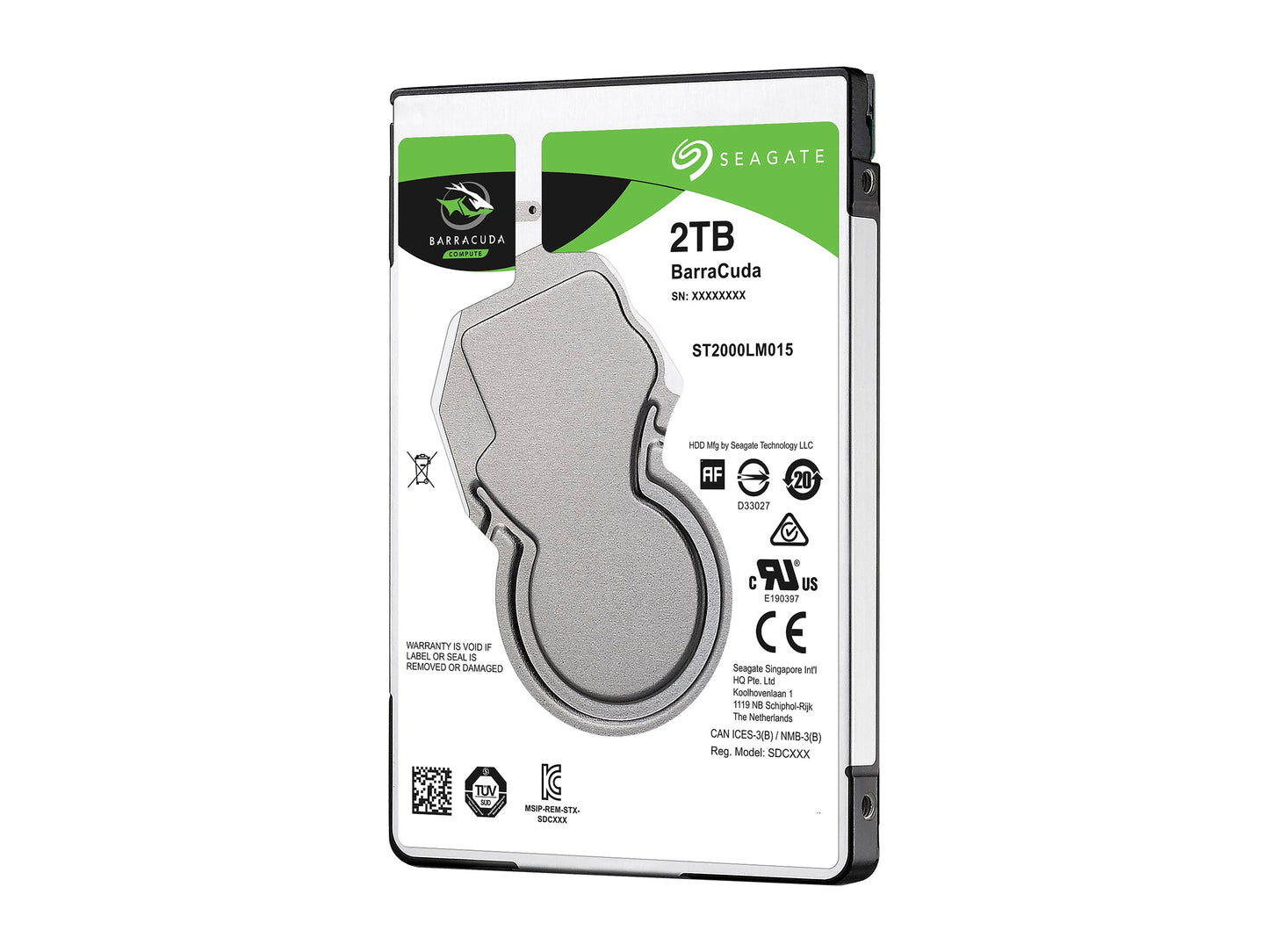 Seagate 2TB BarraCuda 5400 RPM 128MB Cache SATA 6.0Gb/s 2.5 Laptop Internal Hard Drive ST2000LM015