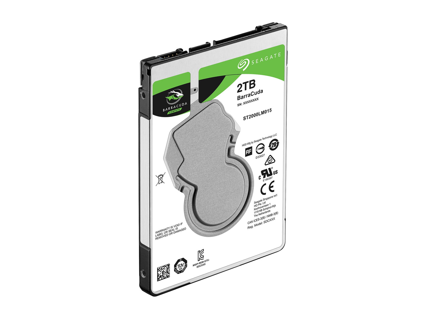 Seagate 2TB BarraCuda 5400 RPM 128MB Cache SATA 6.0Gb/s 2.5 Laptop Internal Hard Drive ST2000LM015