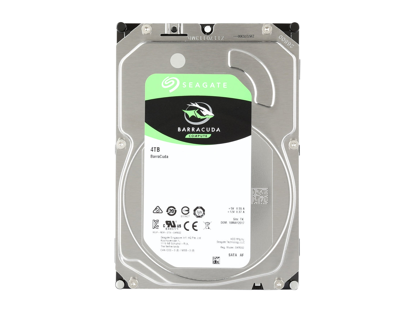 Seagate BarraCuda ST4000DM004 4TB 5400 RPM 256MB Cache SATA 6.0Gb/s 3.5 Hard Drives Bare Drive - OEM