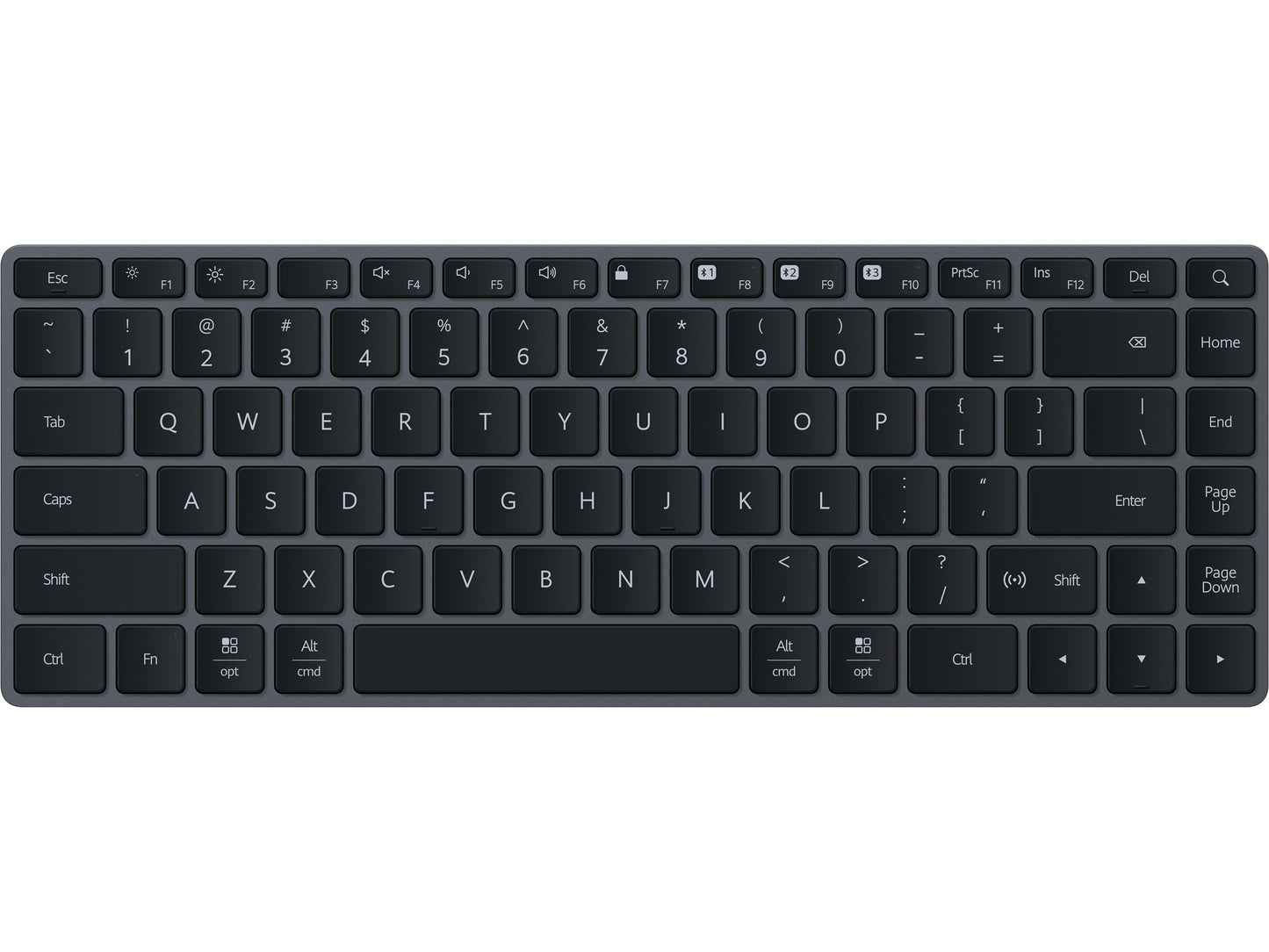HUAWEI Ultrathin Keyboard, BT 5.1, NFC, Max 3 Devices Connected, 12-month Battery Life, Space Gray