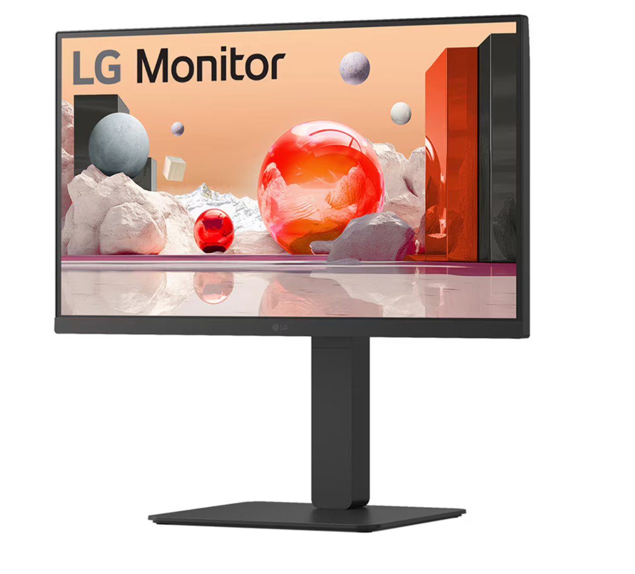 LG 24'' IPS FHD 100Hz Monitor with Webcam/Mic, & UBC Type-C, 24BA850-B