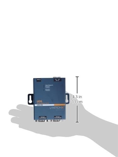 Lantronix 2 Port Serial (RS232/ RS422/ RS485) to IP Ethernet Device Server - US Domestic 110 VAC