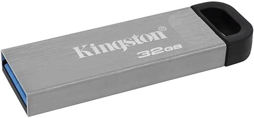 Kingston DataTraveler Kyson 32GB USB 3.2 Metal Flash Drive (DTKN/32GBCR)
