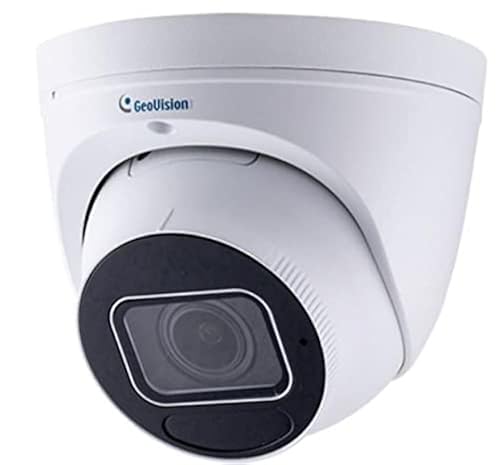 Geovision GV-EBD4813 AI 4MP H.265 5x Zoom Super Low Lux WDR Pro IR Eyeball Dome IP Camera with 2.7-13.5mm Lens