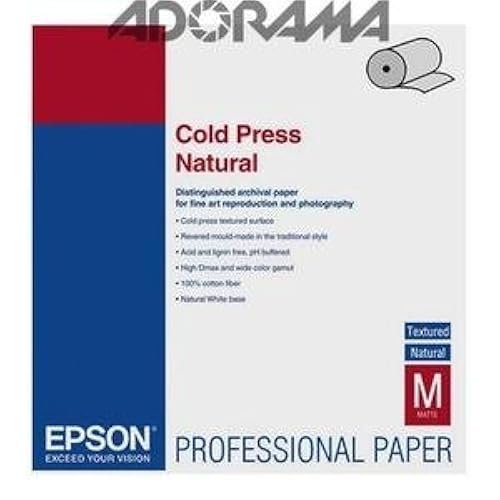 Epson Cold Press Natural Matte Inkjet Photo Paper 60" x 50' Roll S042306