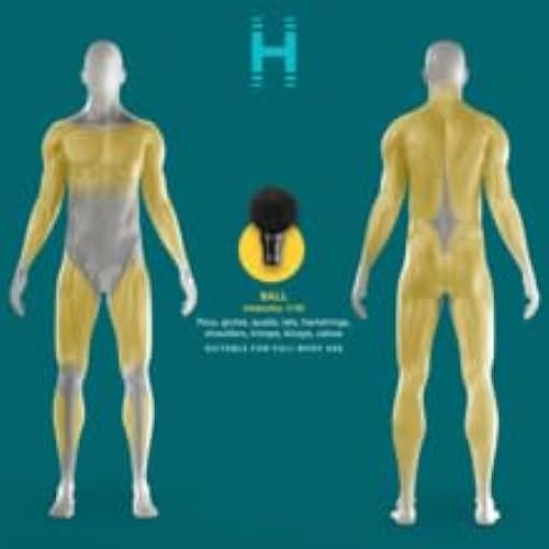 Homedics Rebound Percussion Massager, Ergonomic with QuietPower Technology, 3 Muscle-Targeting Modes & 4 Speeds, Portable for Home, Gym, and Travel