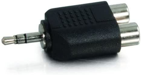 C2g/ cables to go C2G 40645 3.5mm Stereo Male To Dual RCA Female Audio Adapter, TAA Compliant, Black