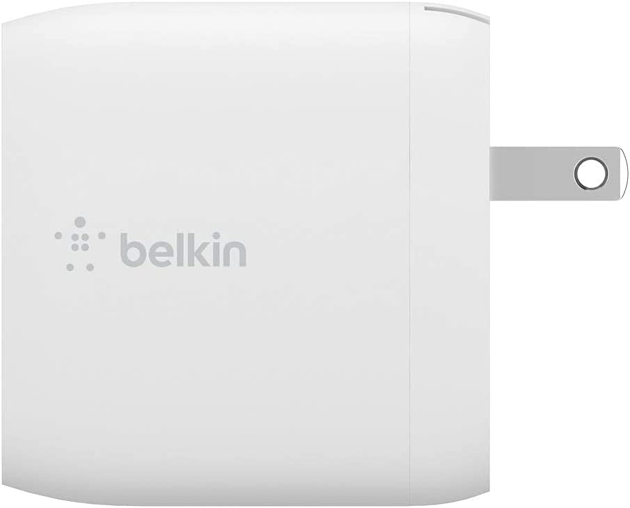 Belkin Dual USB Charger 24W USB-A Charger, White & Braided Lightning Cable (Boost Charge Lightning to USB Cable for iPhone MFi-Certified iPhone Charging Cable, 6.5ft/2m, White (CAA002bt2MWH) Standalone Charger + Lightning Cable