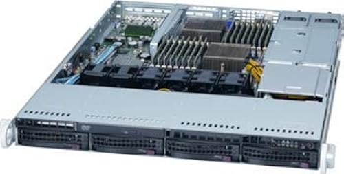 Intel - Server System R1304WFTYSR Barebone System - 1U Rack-Mountable - C624 Chipset - 2 X Processor Support - 7.50 TB DDR4 SDRAM DDR4-2933/PC4-23466 Maximum RAM Support