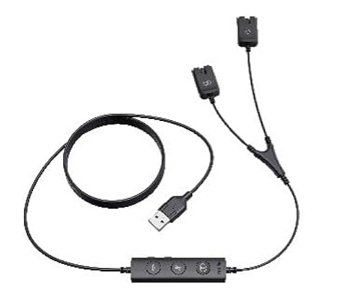 Yealink USB/QD Trainer Cable (1 PCS) for YHS34 YHS36 RJ9 Headsets