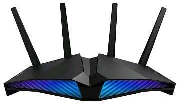 ASUS AX5400 WiFi 6 Gaming Router (RT-AX82U) - Dual Band Gigabit Wireless Internet Router, Aura RGB, Gaming & Streaming, AiMesh Compatible, Included Lifetime Internet Security