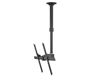 Atdec TH-3070-CTS Ceiling Mount with Short Drop Length for Displays up to 143-Pound, Black 35.4-Inch Black