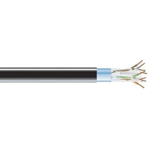Black Box CAT6 400-MHz Solid Bulk Cable F/UTP CMP Plenum BK 1000FT Spool - 1000 ft Category 6 Network Cable for Network Device