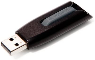 Verbatim 8GB USB 3.0 Store 'n' Go V3 Flash Drive - Cap-Less & PC / Mac Compatible - Gray