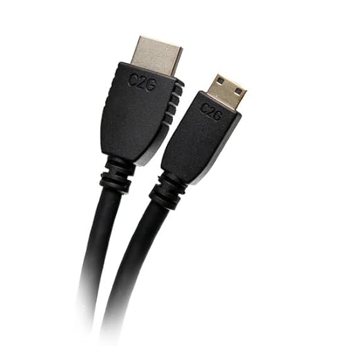 C2G 50620 4K UHD High Speed HDMI to Mini HDMI Cable (60Hz) with Ethernet for 4K Devices, Black (10 Feet, 3.04 Meters)