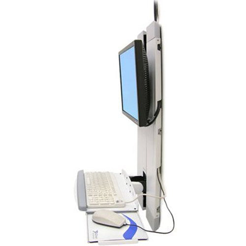 Vertical Lift, High Traffic Areas - Steel - White - Easy-to-Clean Exterior; Righ (60-593-216)