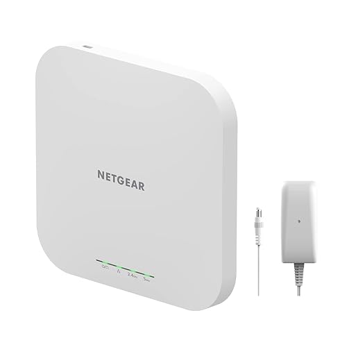 NETGEAR Cloud Managed Wireless Access Point (WAX610PA) - WiFi 6 Dual-Band AX1800 Speed | Up to 200 Client Devices | 802.11ax | Insight Remote Management | PoE+ Powered or Included AC Adapter