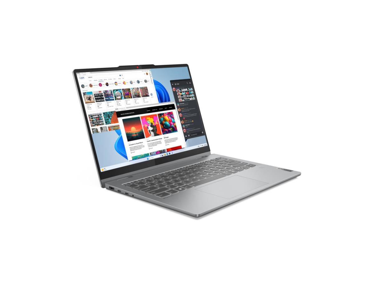 Lenovo IdeaPad 5 14" 2-in-1 Touchscreen Laptop - Luna Grey, AMD Ryzen 5 8645HS/512GB SSD/16GB RAM, Windows 11 Home, French / English