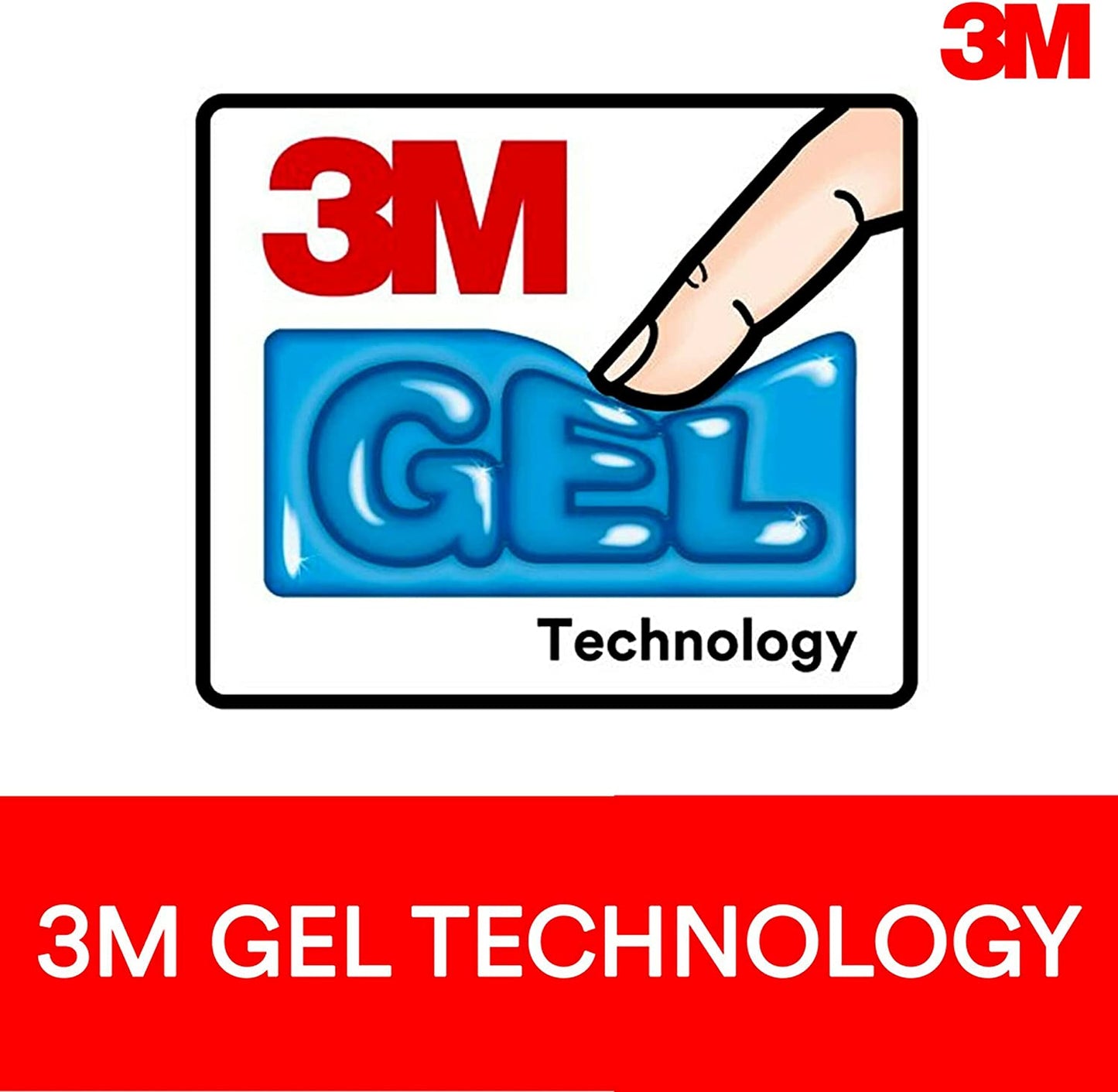 3M Keyboard and Mouse Wrist Rest, 25" Long, Ergonomic Gel with Antimicrobial Protection, Black Leatherette 25" Leatherette Cover - Dealtargets.ca