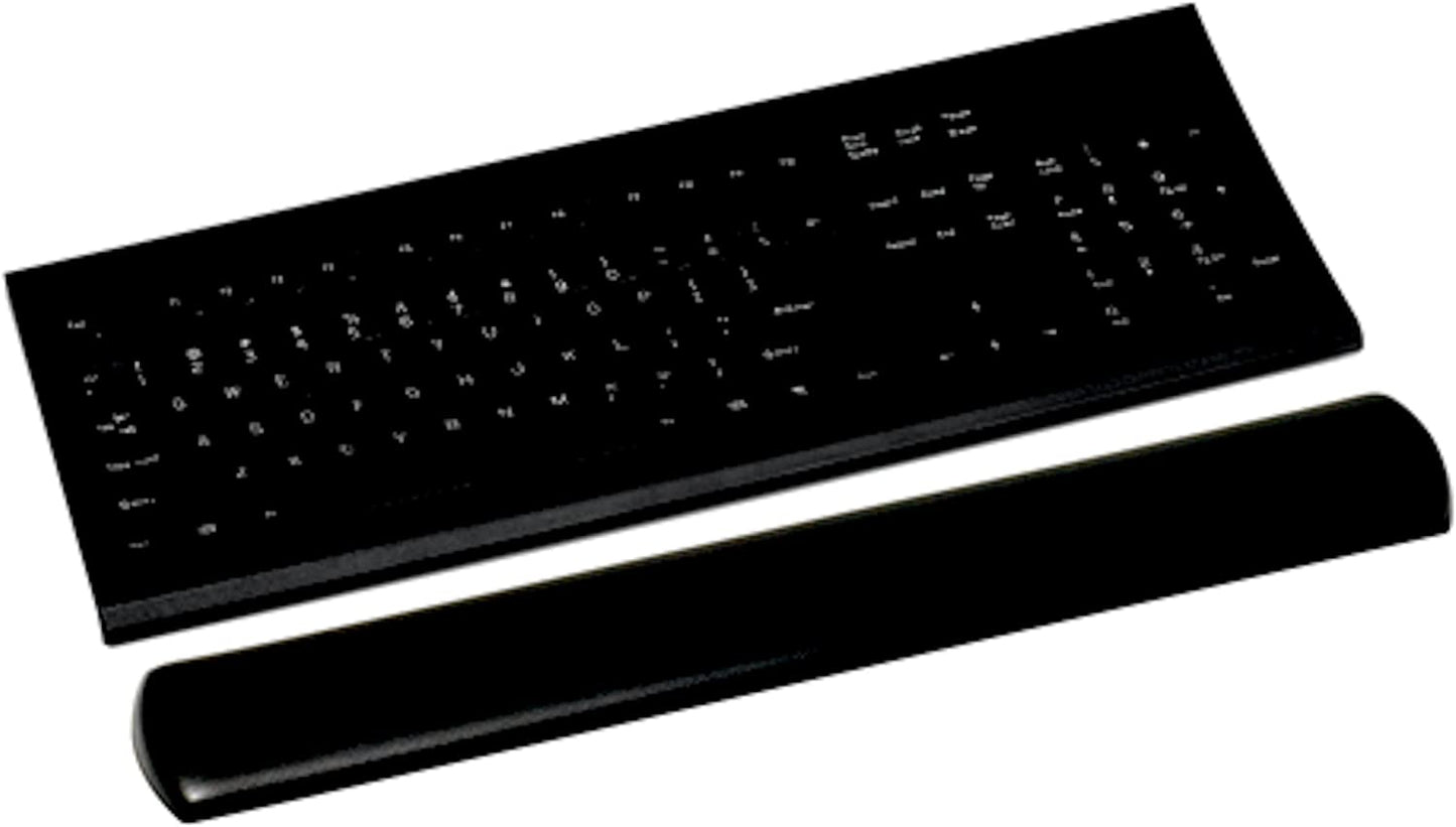 3M™ Large Gel Wrist Rest For Keyboards, 19"H x 0.8"W x 2.8"D, Black - Dealtargets.ca