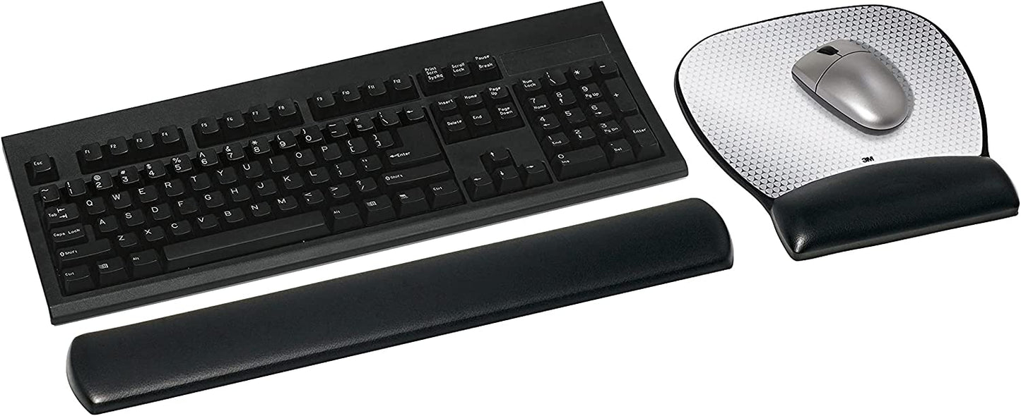 3M Precise Mouse Pad with Gel Wrist Rest, Soothing Gel Comfort with Durable, Easy to Clean Leatherette Cover, Optical Mouse Performance and Battery Saving Design, 9.2" x 8.7", Black (MW310LE) Vertex 8.7" x 9.2" Mouse Pad - Dealtargets.ca