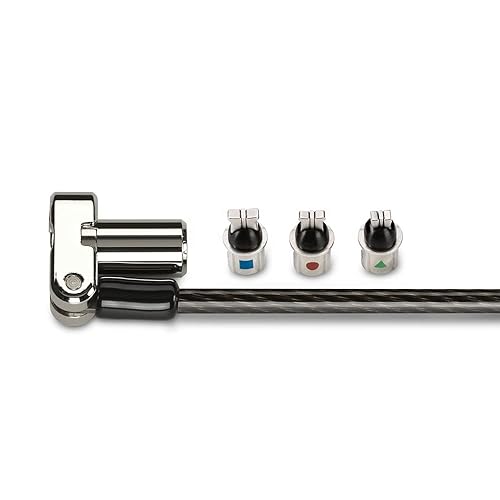KENSINGTON - 3-in-1 Laptop Key Cable Lock Security Device with Universal Key (K62319M)