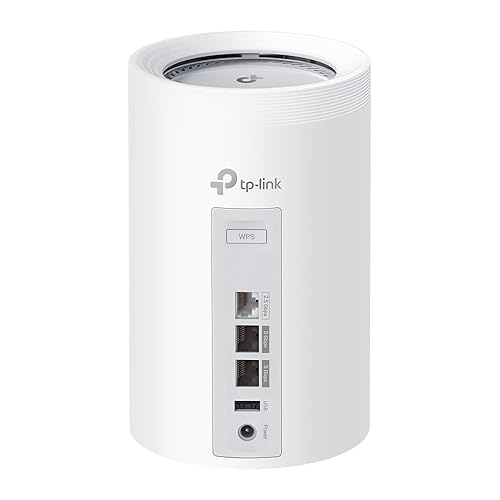 TP-Link Deco BE11000 Tri-Band WiFi 7 Mesh (Deco BE65 Pro) - 11 Gbps, 6 GHz/5 GHz/2.4 GHz Bands, 5 Gbps Ports, MLO, 320 MHz Channels, HomeShield, Universal Compatibility - 3-Pack Wi-Fi 7 | BE11000 Tri-Band 5G Port, 2.5G Port 3-Pack