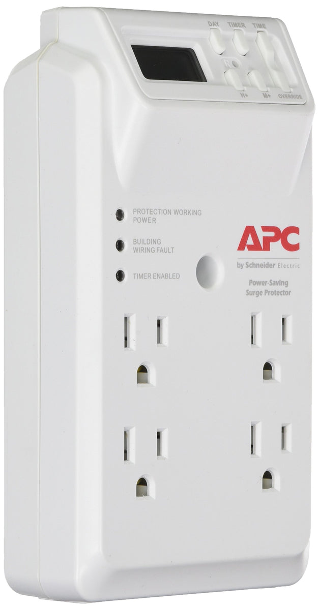 APC by Schneider Electric SurgeArrest Essential P4GC 4-Outlets Surge Suppressor - 1080 J - 120 V Input - 120 V AC Output - 72 kA