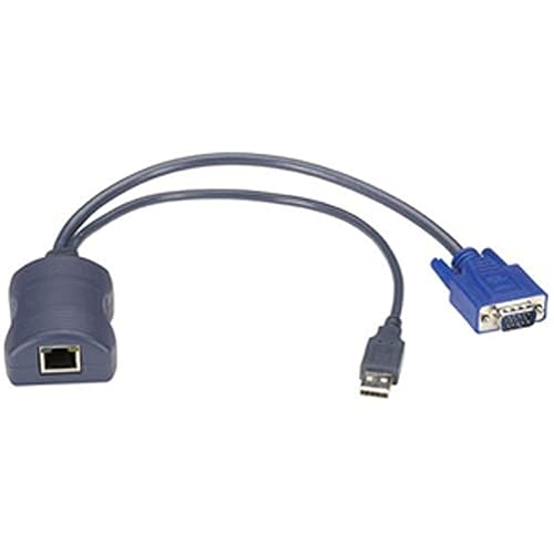 Black Box Server Access Module - VGA, USB - RJ-45 Female Network - HD-15 Male VGA, Type A Male USB