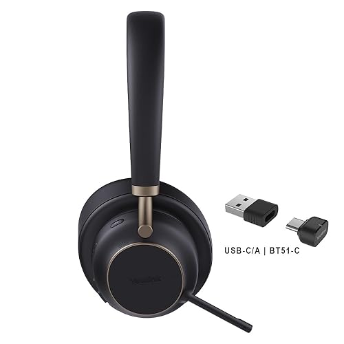 Yealink BH76 Plus Teams Black USB-C/A Bluetooth Wireless Business Headset -1208707