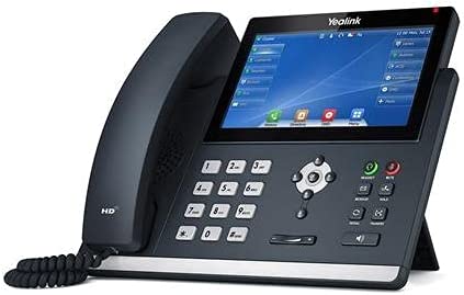 Yealink T48U Yealink Ultra-Elegant Touchscreen IP Phone, 16 Lines. 7-Inch Color Touch Screen Display. Dual USB Ports, Dual-Port Gigabit Ethernet, PoE, Power Adapter Not Included (SIP-T48U)