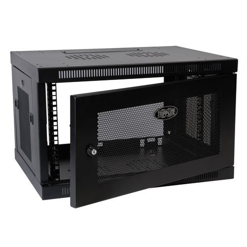 TRIPP LITE 6U Wall Mount Rack Enclosure Server Cabinet, 16.5 Deep, Switch-Depth (SRW6U), Black