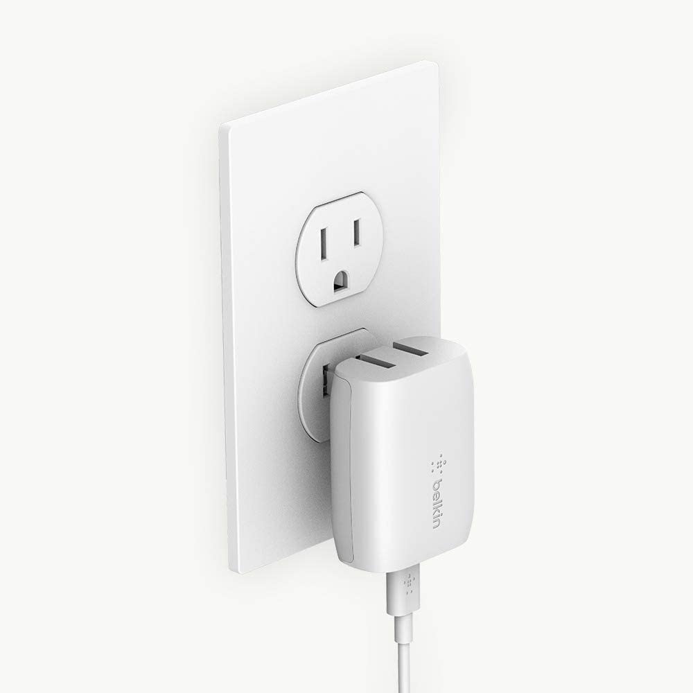 Belkin USB-C Wall Charger 20W (iPhone Fast Charger for iPhone 12 Pro Max/12/12 Pro/ 12 Mini, iPhone 11, 11 Pro, 11 Pro Max, XS, XS Max, XR, X iPad Pro and More