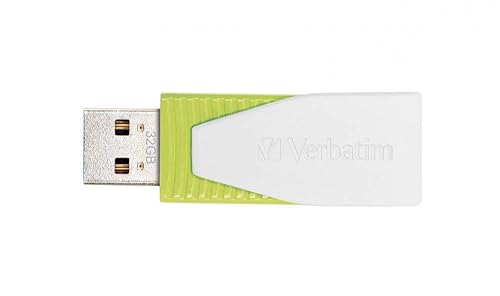 Verbatim 32GB Swivel USB Flash Drive - Eucalyptus Green 32 GB Green