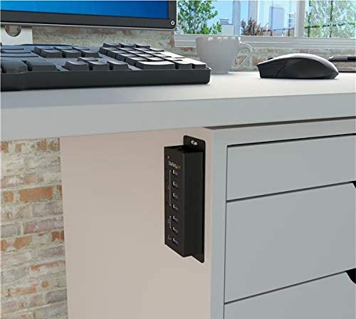 StarTech.com 7 Port USB 3.0 Charging Hub - 4 x USB-A, 3 x USB-A Dedicated Charging Ports - Powered Mountable USB Charging Station (ST4300U3C3) 4 Port + 3 Charge Port