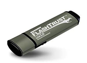Kanguru solutions Kanguru FlashTrust WP-KFT3 USB Drive (WP-KFT3-64G),Black; green