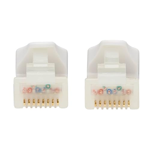 Tripp Lite Safe-IT Cat6a Ethernet Cable Antibacterial Snagless 10G MM 25ft (N261AB-025-WH)