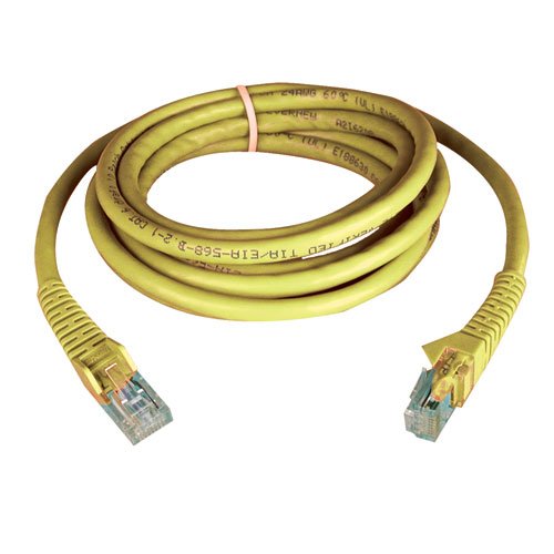Tripp Lite N201-004-YW Cat6 Gigabit Snagless Molded Patch Cable RJ45M/M (4-Feet, Yellow)
