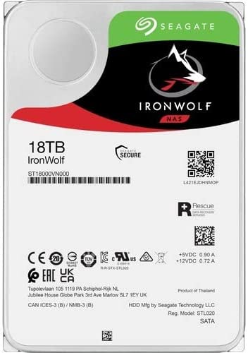 Seagate ST18000VN000 18TB 7200RPM 256MB NAS Hard Drive