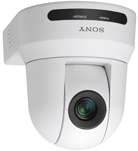 Sony Pro SRG-X40UHW.UC Standard PTZ Camera, White; Simple UVC or HDMI Connection; 30x Optical Zoom; 1/2.5" CMOS; DC 12V; 3840 x 2160 Max Resolution; Auto/Manual Focus; Day/Night; Image Stabilizer