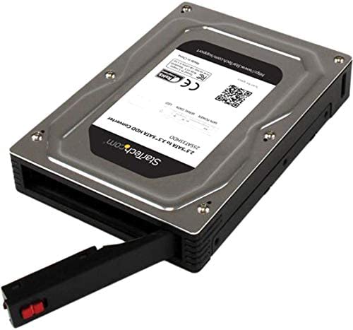 StarTech.com 2.5" to 3.5" SATA HDD/SSD Adapter Enclosure - External Hard Drive Converter with HDD/SSD Height up to 12.5mm (25SAT35HDD), Gray 2.5in SATA Drive 3.5in SATA Enclosure