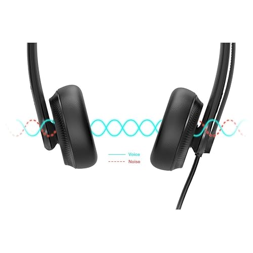 Yealink Uh34 Lite Duo Uc Usb Headset - Boom Microphone - Noise Canceling - Headband