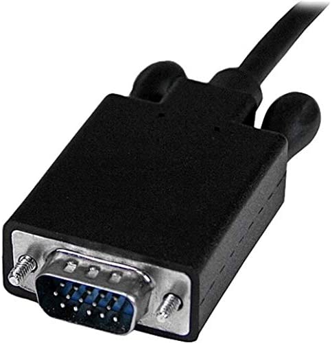 StarTech.com 15ft (4.6m) DisplayPort to VGA Cable - Active DisplayPort to VGA Adapter Cable - 1080p Video - DP to VGA Monitor Cable - DP 1.2 to VGA Converter - Latching DP Connector (DP2VGAMM15B) 15 ft / 4.6 m