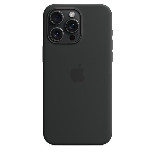 Apple iPhone 15 Pro Max Silicone Case with MagSafe - Black ??????? Silicone Black